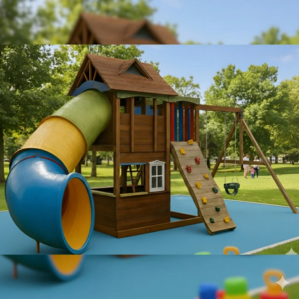 Juegos infantiles en madera